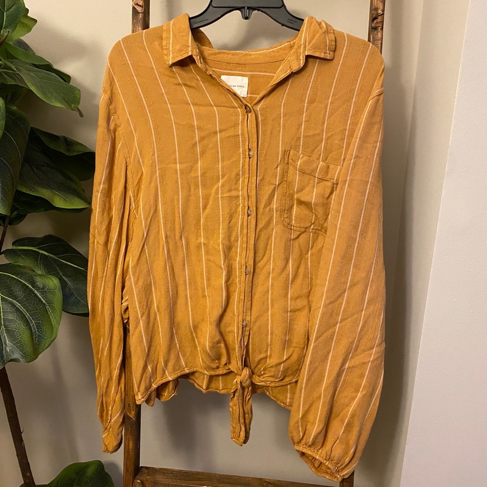 AE Tied Button Down Shirt